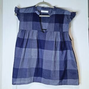 Moskiddos Plaid Cotton Flowy Top
